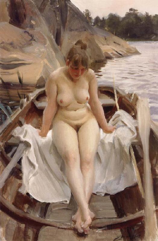 Anders Zorn In Werner-s Rowing Boat